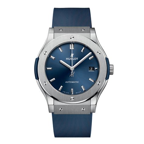 Hublot classic fusion titanium blue